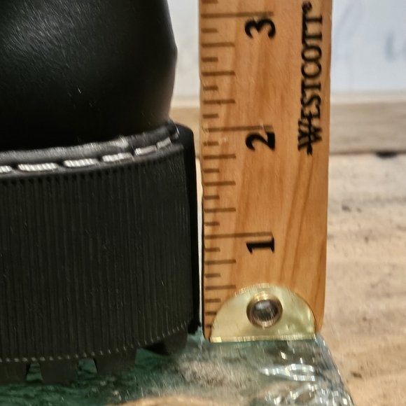 Divided H&M Chunky Combat Moto Side Zip Boots Wmns 7 - Picture 8 of 10